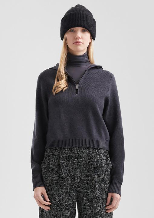 Produktbild s.Oliver Strickpullover Gestrickter Hoodie (L)