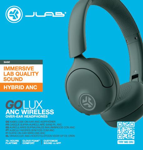 Actual product image JLab Audio Go Lux (ANC, 40 h, Wireless)