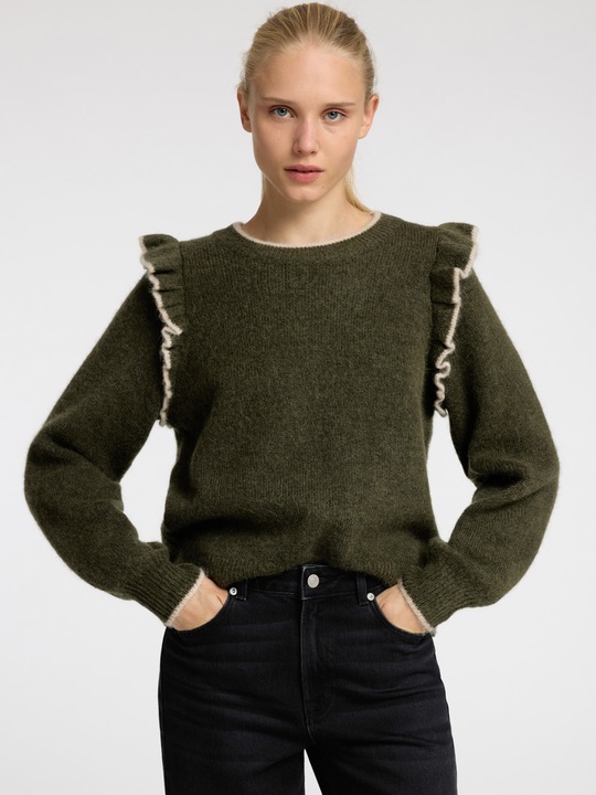 Produktbild Selected Femme Gerüschter Pullover (L)