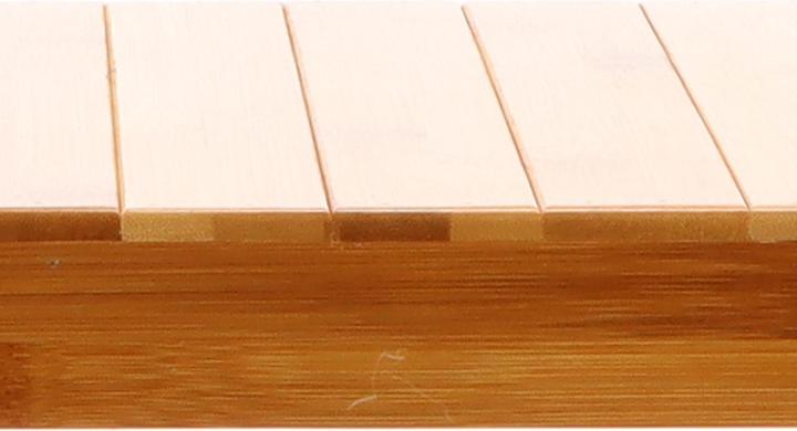 Produktbild Toboli Sitzhocker Beistelltisch Bambus 440x280x408mm Badhocker 90kg Holzhocker