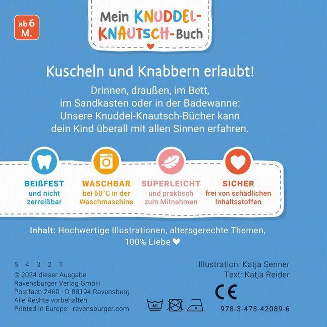 Label énergétique Ravensburger Mon livre de câlins et de chouchous : quand les petits enfants sont fatigués robuste, lavable et (Allemand)