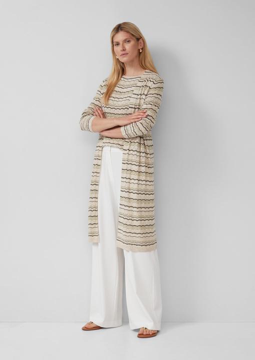 Produktbild s.Oliver Strickjacke Langer Cardigan mit Ajourmuster und Glitzergarn (32)