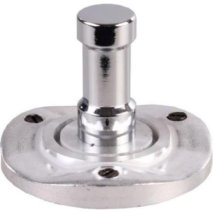 Studioking Spigot Montageplatte 3/8 "Aussengewinde (Stativadapter), Stativ Zubehör, Silber