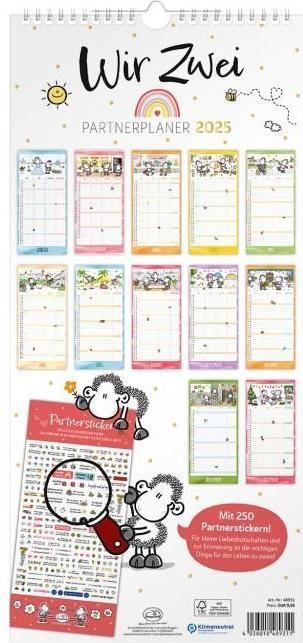 Image du produit Sheepworld Planificateur de partenariat (23 x 49 cm, Allemand)