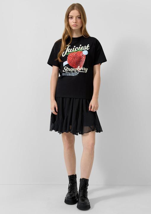 Produktbild s.Oliver Kurzer Chiffonrock mit eingesetzten Volants (36)