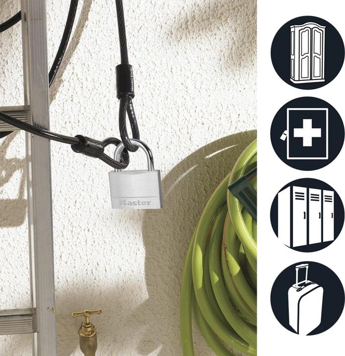 Image du produit Master Lock Cadenas en acier. Acier (60mm) 9160EURD