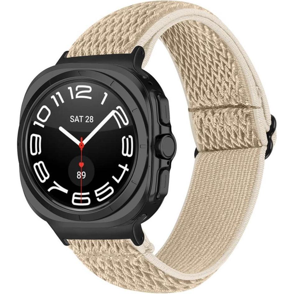 Cover-Discount Samsung Galaxy Watch 8 / Galaxy Watch 8 Classic - Silikon Ersatzband (Nylon), Cinturini per orologi, Arancia