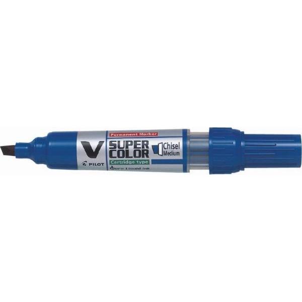 Pilot, Marker, begreen vsupercolor mark c/tip blu (10 x)