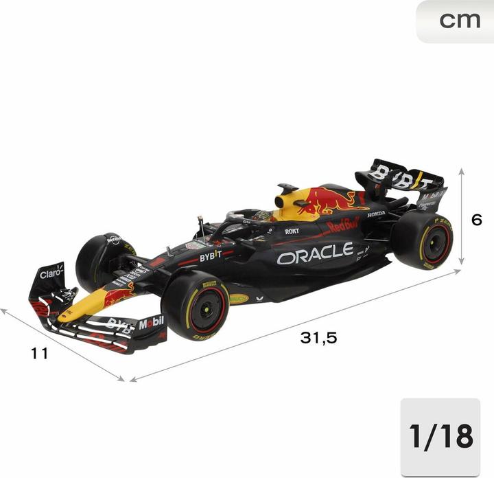 Actual product image Bburago Red Bull Racing F1 RB19 Max Verstappen 2023