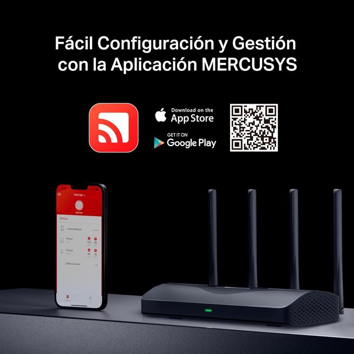 Actual product image Mercusys BE3600 Dual-Band Wi-Fi 7 Router