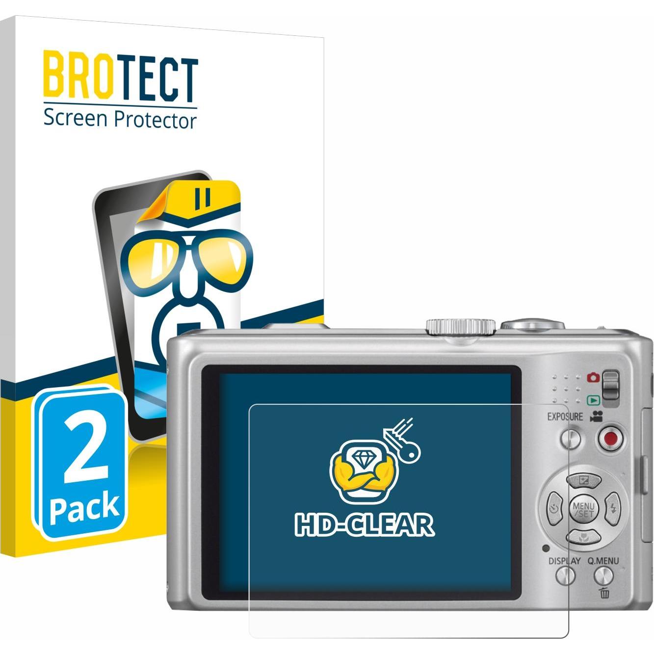 BROTECT Schutzfolie Displayschutz Klar (Displayschutz, LUMIX DMC-TZ10), Kameraschutz, Transparent