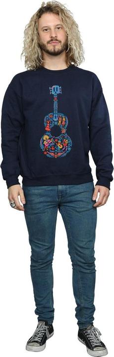 Actual product image Disney Mens Coco Guitar Pattern Sweatshirt (XXL)