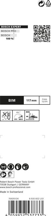 Image du produit Bosch Professional Zubehör Jeu de lames de scie sauteuse Expert