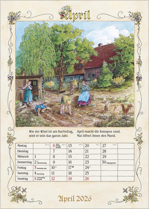 Actual product image Bauernkalender2026 (A3)