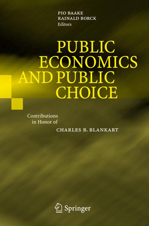 Produktbild Public Economics and Public Choice (Englisch, 2010)
