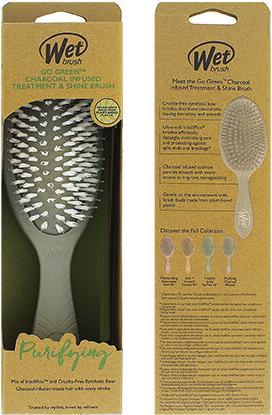 Actual product image Wet Brush Go Green Treatment & Shine Brush Charcoal - Hairbrush -