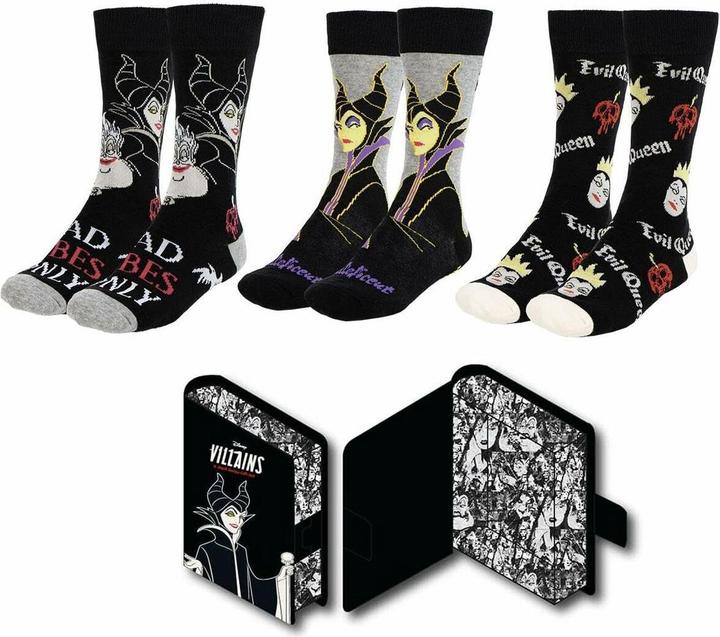 Produktbild Cerda DISNEY VILLAINS - Pack de 3 Paires de Chaussettes (Taille 36-43) (3er Pack, 36 - 43)