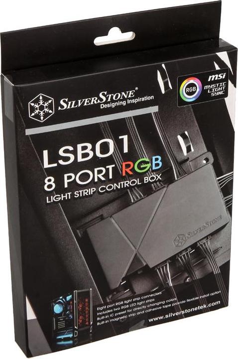 Actual product image Silverstone RGB LED Hub + 2x LED Strips (RGB)