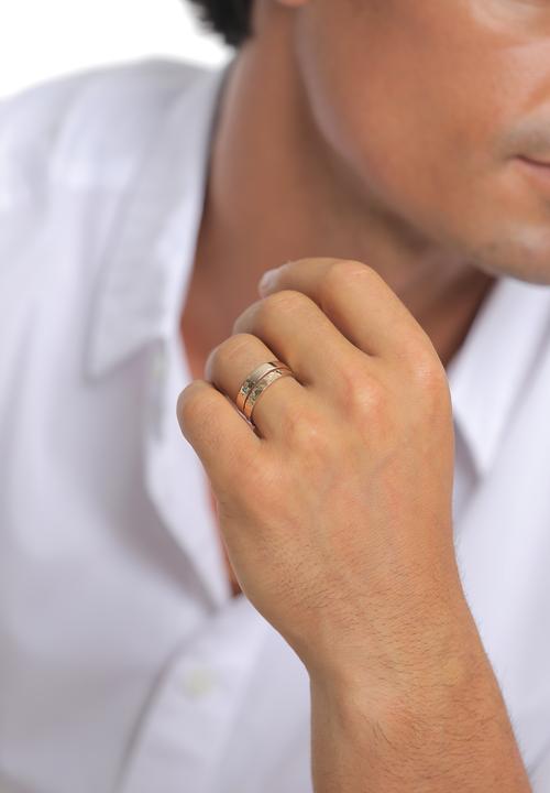 Actual product image Kuzzoi Band Ring, Ring Set (66, 925 Silver)