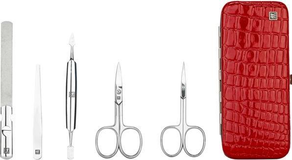 Produktbild Zwilling Classic Inox Rahmenetui, 5-tlg | Rindleder | Rot