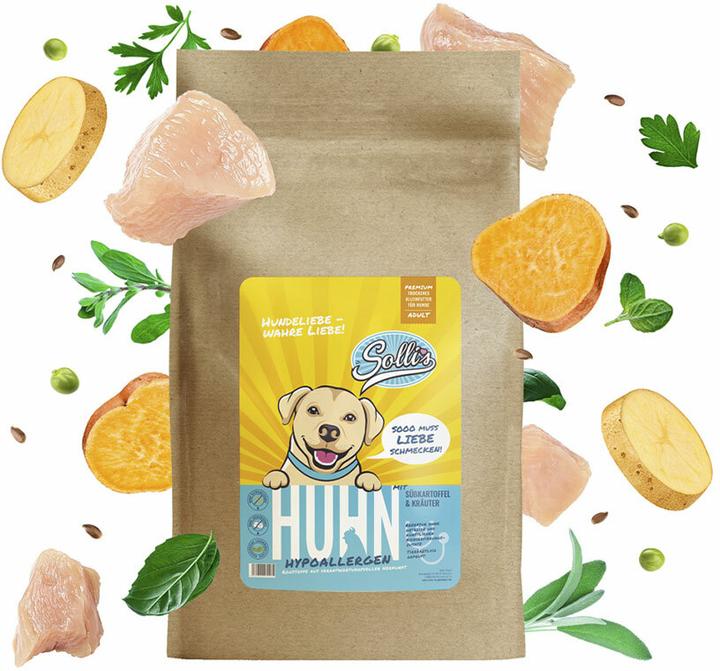 Produktbild Sollis Trockenfutter Hund Huhn 2kg (Regular) (Adult, 1 Stk., 2000 g)
