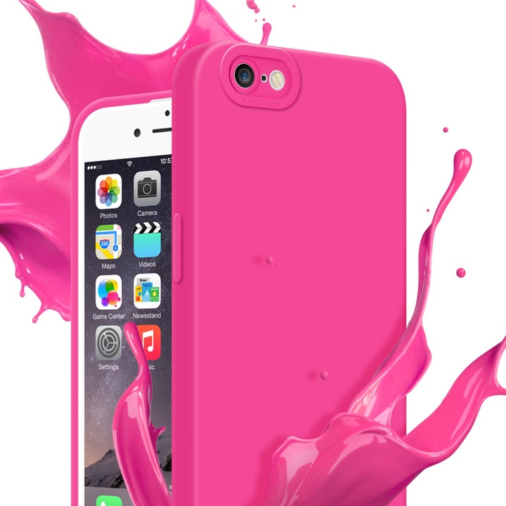 Productafbeelding Cadorabo Hoesje voor Apple iPhone 6 PLUS / 6S PLUS in TPU Fluid LM162 Style (Apple iPhone 6 Plus)