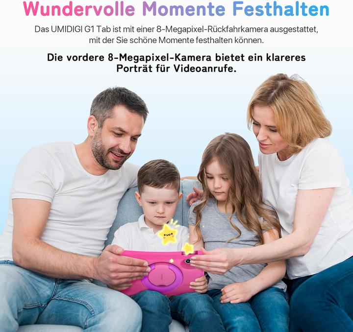Produktbild Umidigi G1 Kinder-Tablet mit Elternkontrolle (10.10", Rosa)