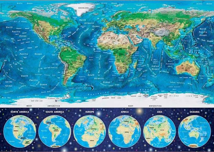 Produktbild Educa Neon World Map (1000 Teile)