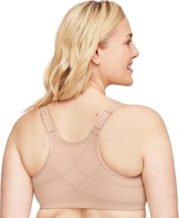 Actual product image Glamorise Wonderwire Front-Closure Posture Back Bra (36 D)