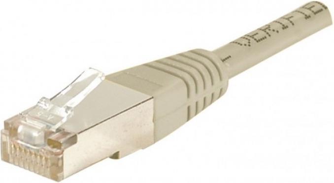 Actual product image Exertis Connect Patch cable Cat. 5e, F/UTP, shielded, grey, 1.0 m Shielded patch cable at a favourable price (F/UTP, CAT5e, 1 m)