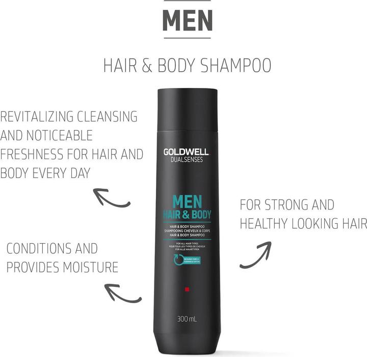 Produktbild Goldwell Dualsenses Men Hair & Body (300 ml, Flüssiges Shampoo)