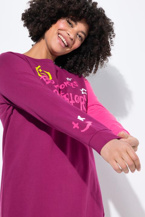 Produktbild Angel of Style Long-Sweatshirt, Loose Fit, 1 Ärmel in Pink (54)