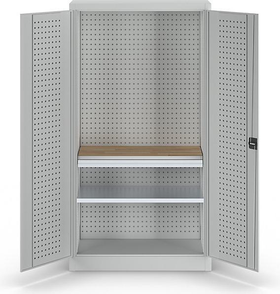 Actual product image kaiserkraft Tool cupboard with perforations (100 cm, 190 cm)