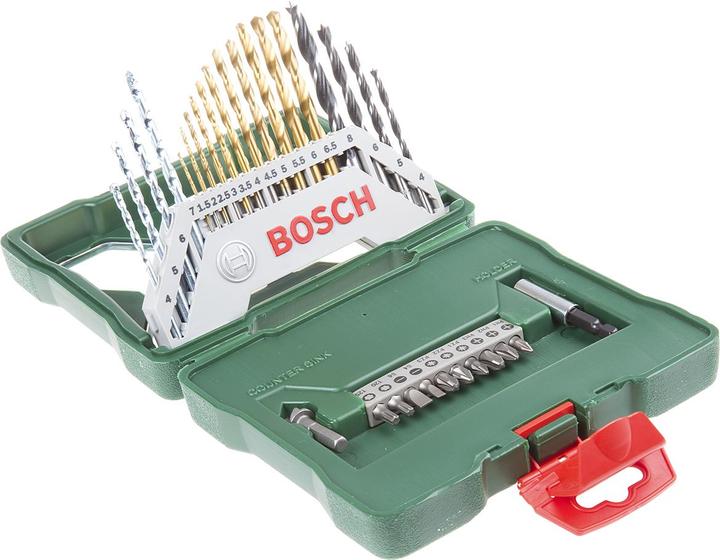 Produktbild Bosch Zubehör X-Line-Titanium Bohrer- und Schrauber-Set, 30-teilig (1.5 mm, 2 mm, 2.5 mm, 3 mm, 3.5 mm, 7 mm, 8 mm, 4 mm, 4.5 mm, 5 mm, 5.5 mm, 6 mm, 6.5 mm)