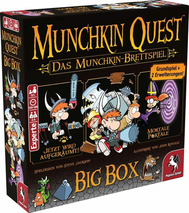 Immagine prodotto Pegasus Munchkin Quest - Gioco da tavolo (Tedesco, 2 - 4 Giocatori)