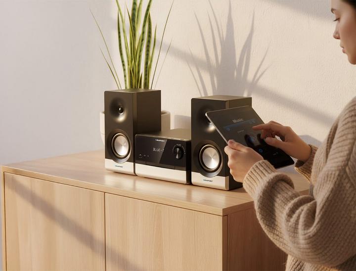 Actual product image Blaupunkt Mikrowieża MS40.2BT czarny (Bluetooth, CD player, 2x 50 W)