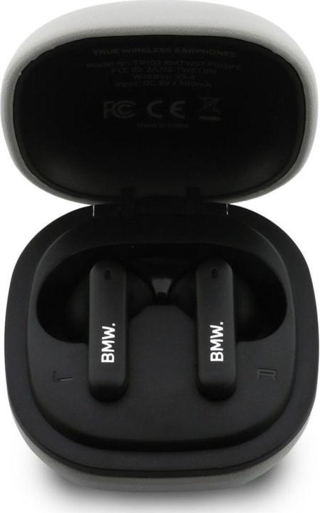 Actual product image BMW Headphones Bluetooth TWS Leather Metal Logo ENC taupe (30 h, Wireless)