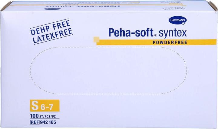 Actual product image Hartmann Peha-soft syntex examination gloves pfr GrS, 100 pcs HAS (S)