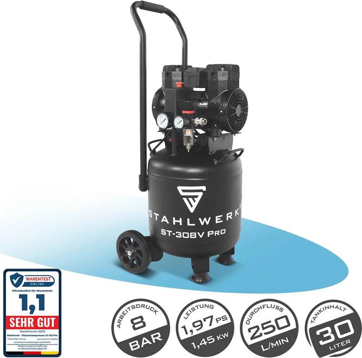 Produktbild Stahlwerk Kompressor ST-308V Pro (30 l, 8 Bar)