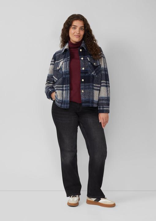 Produktbild s.Oliver Strickpullover Strickpullover aus Viskosemix mit Rollkragen (50)