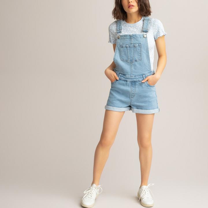 Actual product image La Redoute Collections Denim dungarees