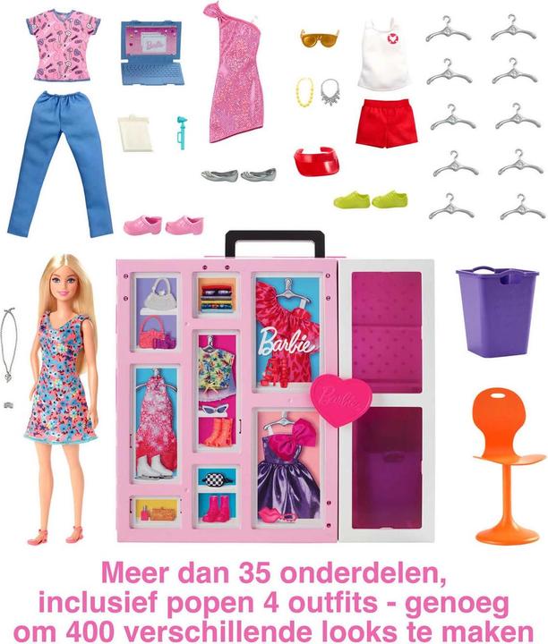 Produktbild Barbie Traumkleiderschrank und Puppe