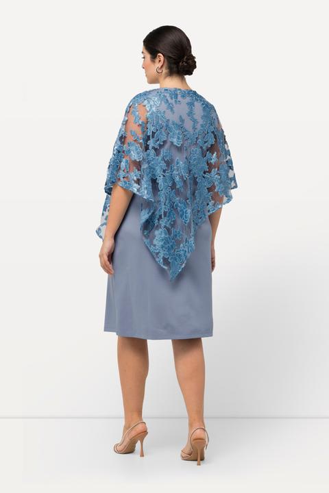 Produktbild Ulla Popken Kleid, Überwurf, Pailletten, V-Ausschnitt, 3/4-Arm (50, 52)