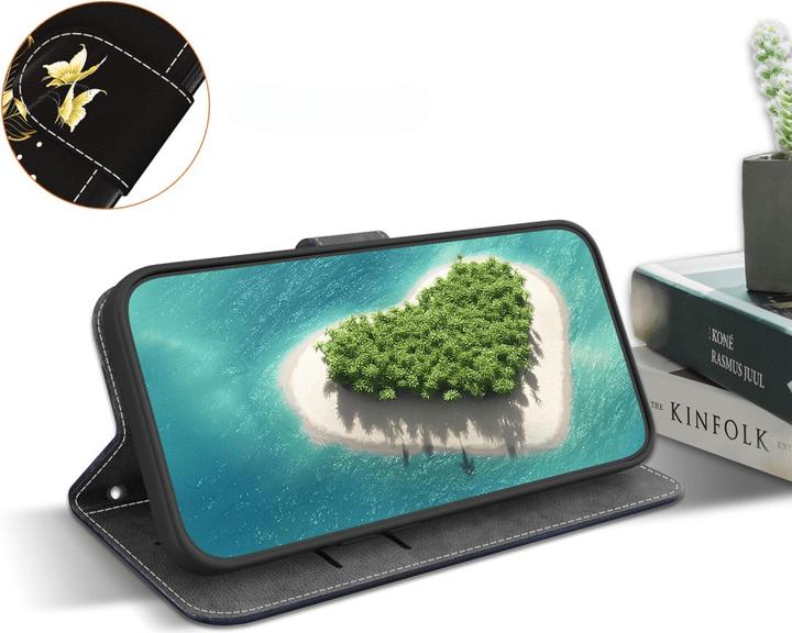 Actual product image Cover-Discount Galaxy S25 - Tasche Hülle mit Blüten Motiv (Samsung Galaxy S25)