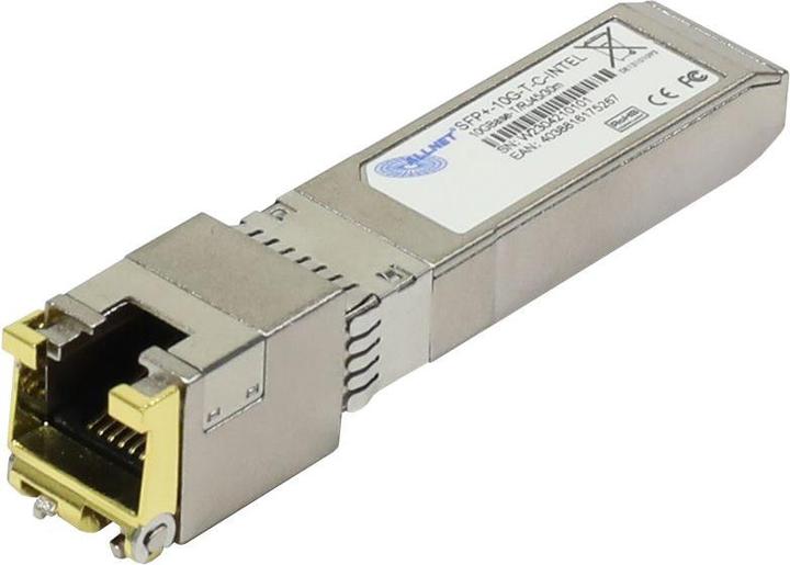 Actual product image FS GBIC-Mini, SFP+, 10GB, TP(RJ45), 10GBASE-T, compatible for Intel, Intel-Code or Uncoded