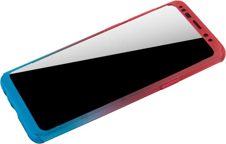 Produktbild König Design Hülle Handy Schutz für Samsung Galaxy S9 Plus Full Case Cover Displayschutz Blau (Samsung Galaxy S9+)