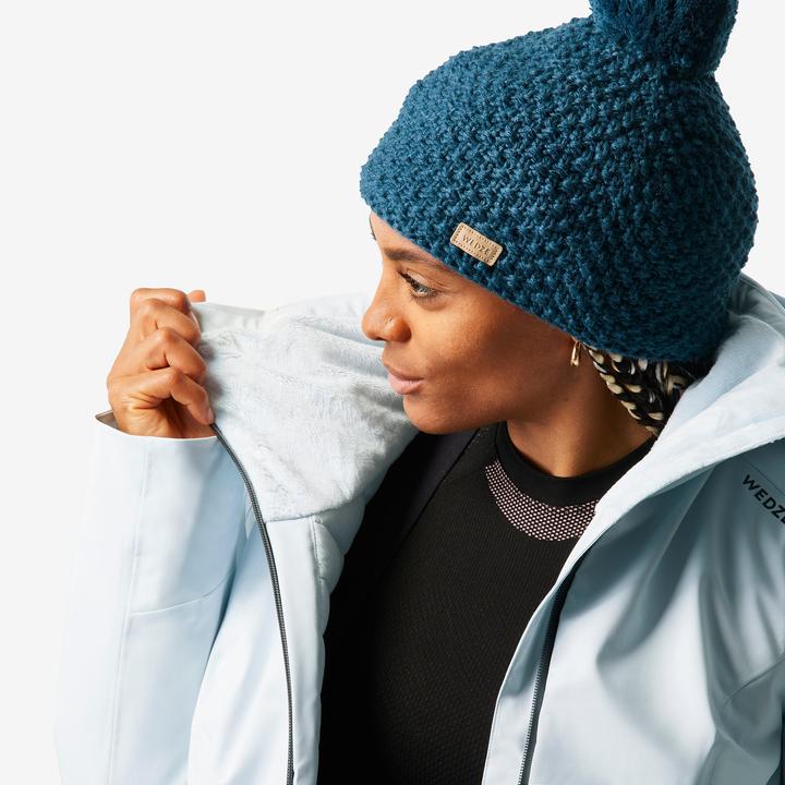 Actual product image Wedze Women's ski jacket warm and waterproof - 500 Sport ice blue (XL)
