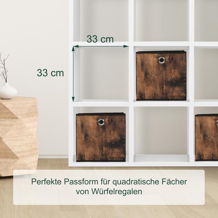 Image du produit Relaxdays 6x bacs-de-rangement (30 x 30 x 30 x 30 cm, 27 l)