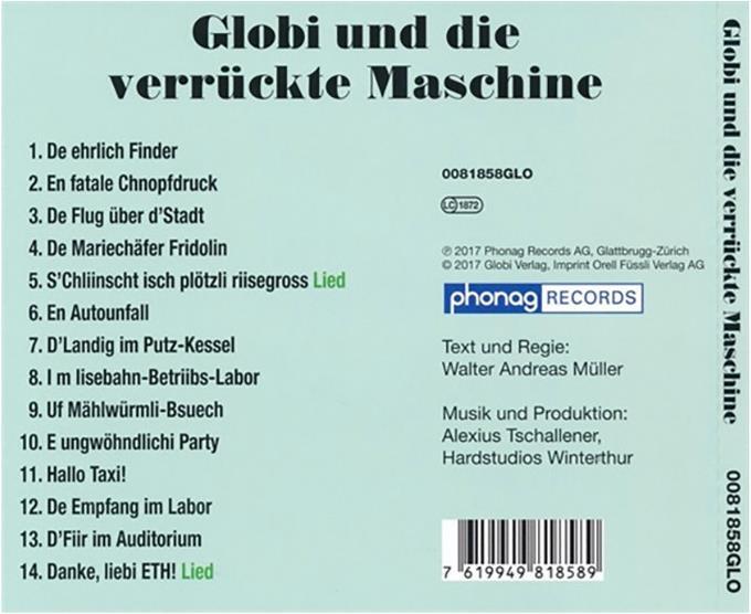 Actual product image Globi and the crazy machine (German)