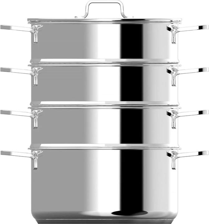 Cuiseur à Vapeur, Batterie De Cuisine En Acier Inoxydable Pot Vapeur